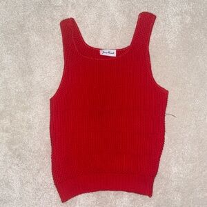 Jason Maxwell Red Knit Tank Camisole